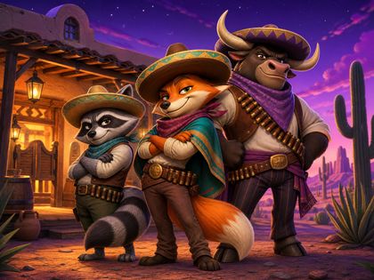 Ilustrasi tema permainan Wild Bandito